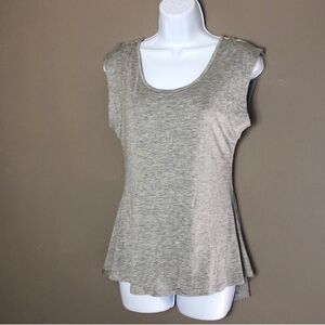 Finn & Clover Sleeveless Lace Back Blouse Medium